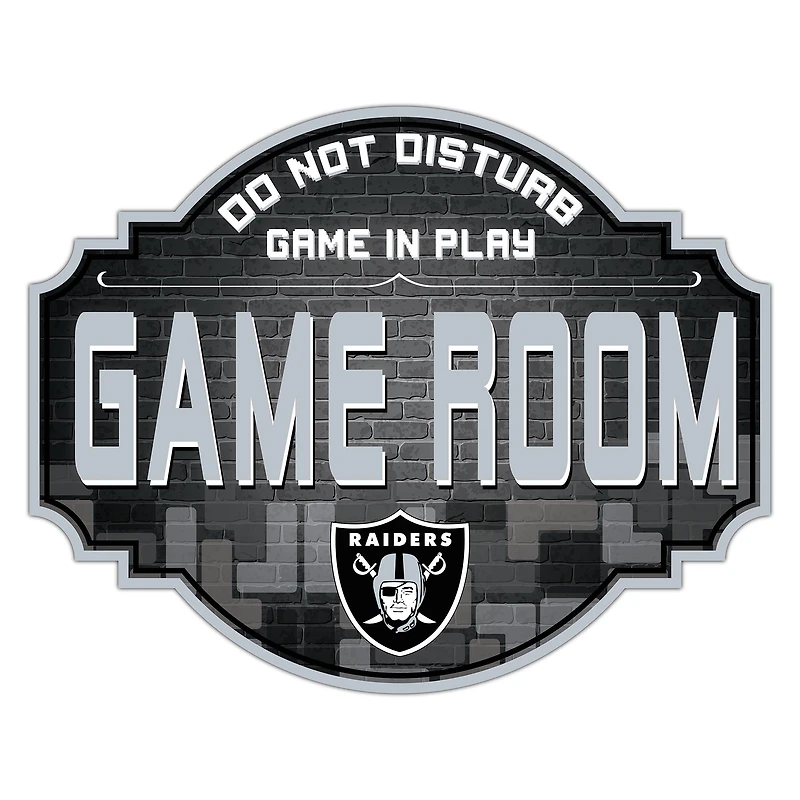 Las Vegas Raiders 12'' Game Room Tavern Sign