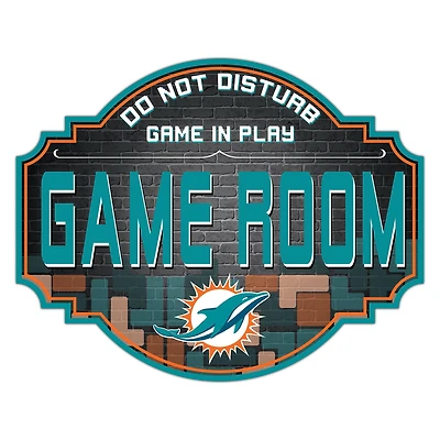 Miami Dolphins 12'' Game Room Tavern Sign