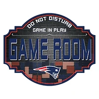New England Patriots 12'' Game Room Tavern Sign