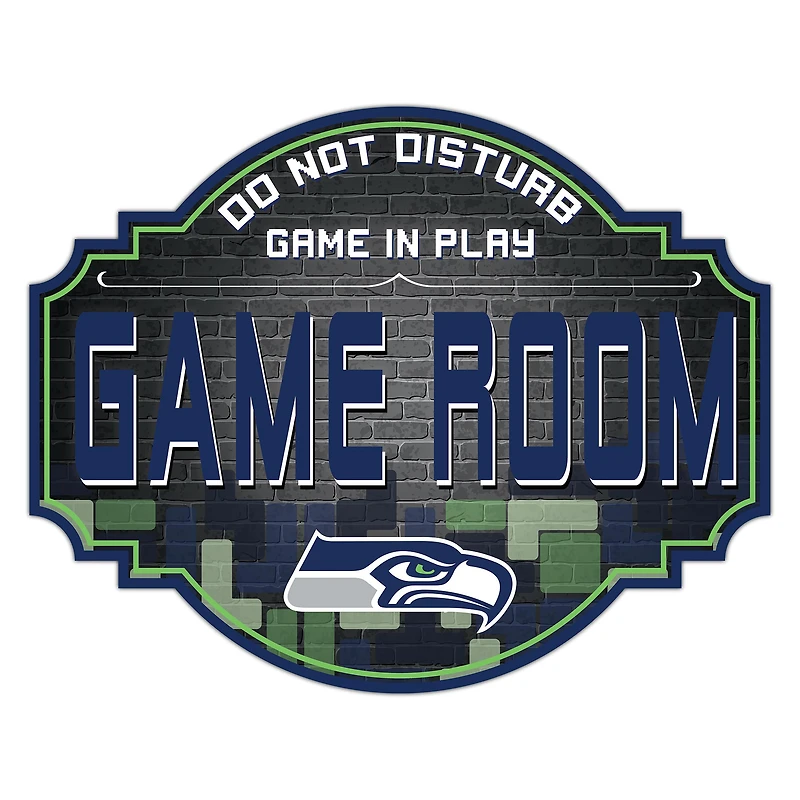 Seattle Seahawks 12'' Game Room Tavern Sign
