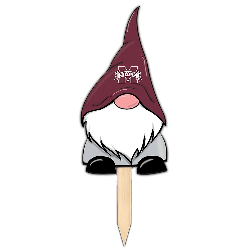 Mississippi State Bulldogs Gnome Yard Stake
