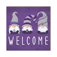 Kansas State Wildcats 10'' x 10'' Welcome Gnomes Sign