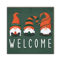 Miami Hurricanes 10'' x 10'' Welcome Gnomes Sign