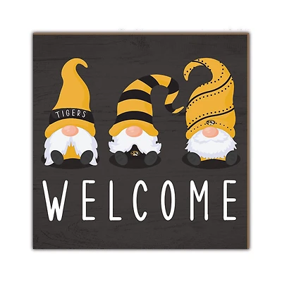 Missouri Tigers 10'' x 10'' Welcome Gnomes Sign