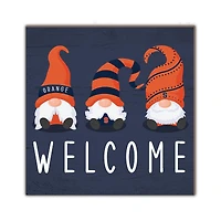 Syracuse Orange 10'' x 10'' Welcome Gnomes Sign