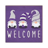 TCU Horned Frogs 10'' x 10'' Welcome Gnomes Sign