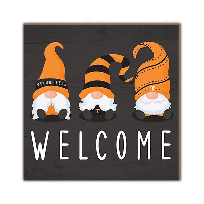 Tennessee Volunteers 10'' x 10'' Welcome Gnomes Sign