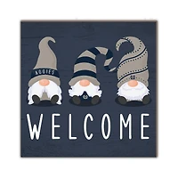 Utah State Aggies 10'' x 10'' Welcome Gnomes Sign