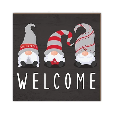 Western Kentucky Hilltoppers 10'' x 10'' Welcome Gnomes Sign