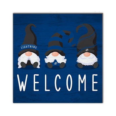 Tampa Bay Lightning 10'' x 10'' Welcome Gnomes Sign