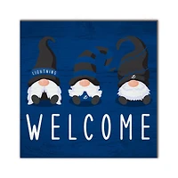 Tampa Bay Lightning 10'' x 10'' Welcome Gnomes Sign