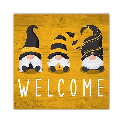Pittsburgh Penguins 10'' x 10'' Welcome Gnomes Sign