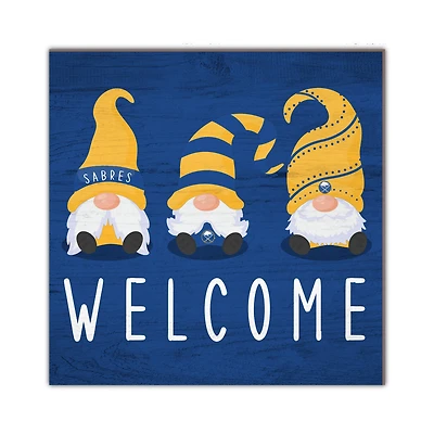 Buffalo Sabres 10'' x 10'' Welcome Gnomes Sign
