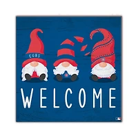 Chicago Cubs 10'' x 10'' Welcome Gnomes Sign
