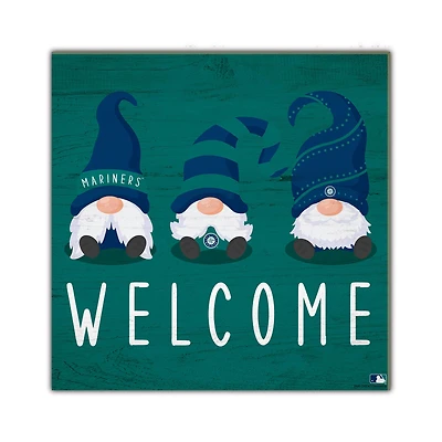 Seattle Mariners 10'' x 10'' Welcome Gnomes Sign