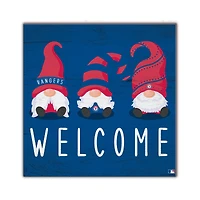 Texas Rangers 10'' x 10'' Welcome Gnomes Sign