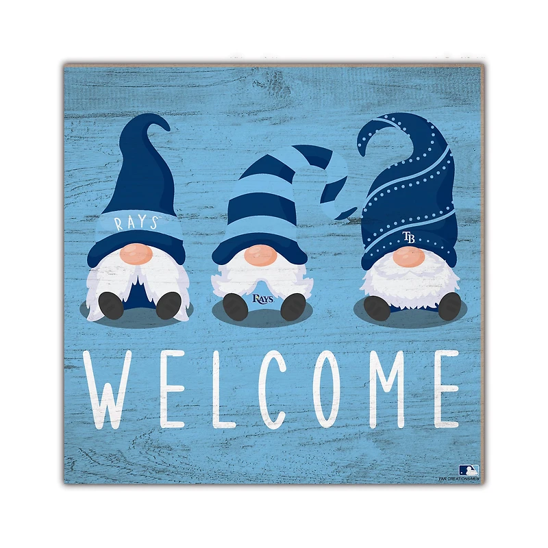 Tampa Bay Rays 10'' x 10'' Welcome Gnomes Sign