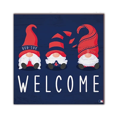 Boston Red Sox 10'' x 10'' Welcome Gnomes Sign