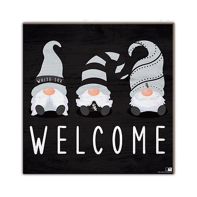 Chicago White Sox 10'' x 10'' Welcome Gnomes Sign