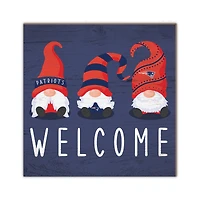 New England Patriots 10'' x 10'' Welcome Gnomes Sign