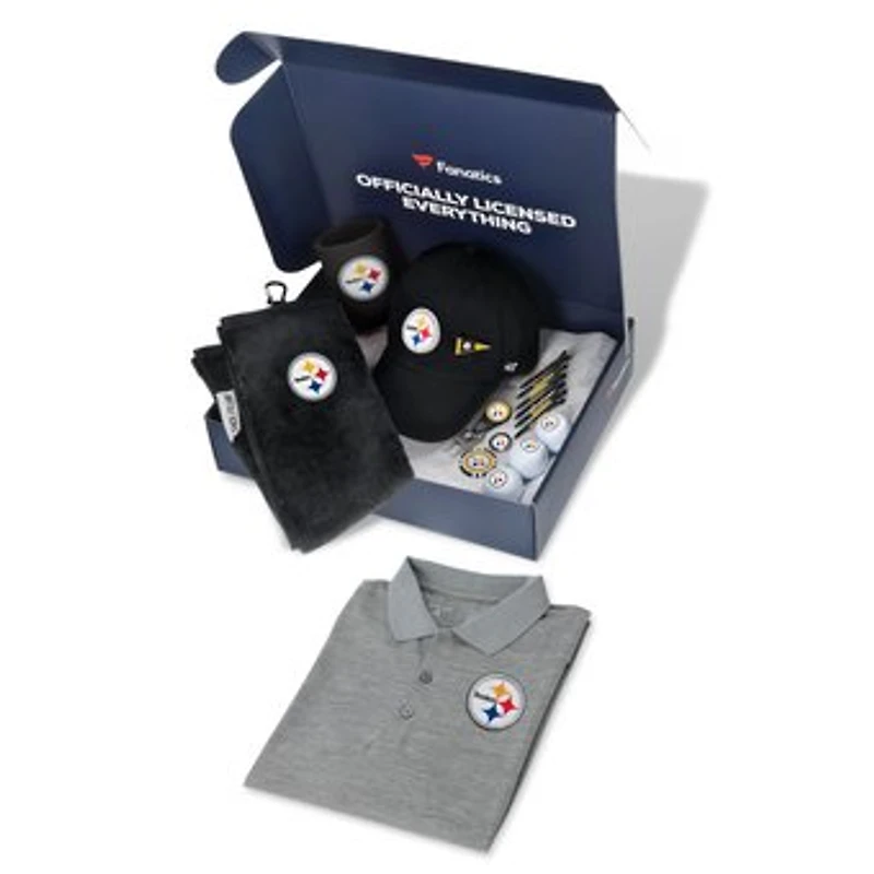 WinCraft Pittsburgh Steelers Fanatics Pack Golf Themed Gift Box - $155+ Value