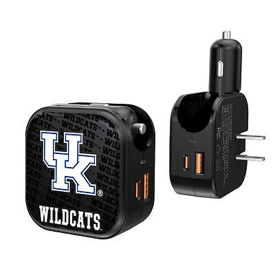 Kentucky Wildcats Team Logo Dual Port USB Car & Home Charger
