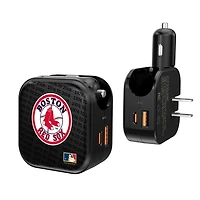 Boston Red Sox Logo Dual Port USB Car & Home Charger