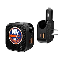 New York Islanders Team Logo Dual Port USB Car & Home Charger