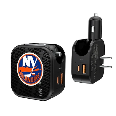 New York Islanders Team Logo Dual Port USB Car & Home Charger