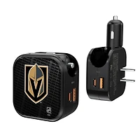 Vegas Golden Knights Team Logo Dual Port USB Car & Home Charger