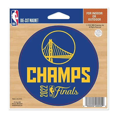 WinCraft Golden State Warriors 2022 NBA Finals Champions 4.5'' x 6'' Indoor/Outdoor Vinyl Magnet