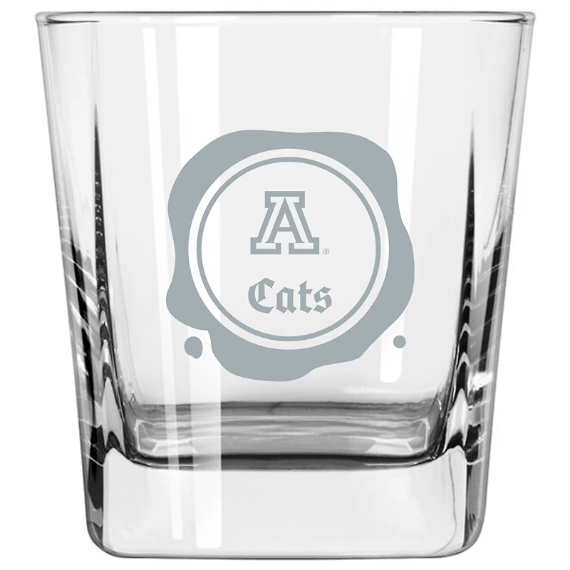 Arizona Wildcats 14oz. Frost Stamp Old Fashioned Glass