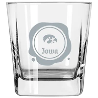 Iowa Hawkeyes 14oz. Frost Stamp Old Fashioned Glass
