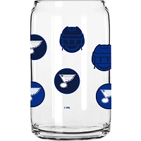 St. Louis Blues 16oz. Smiley Can Glass