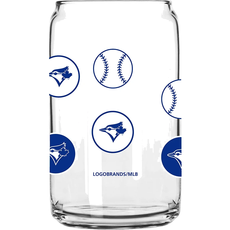 Toronto Blue Jays 16oz. Smiley Can Glass