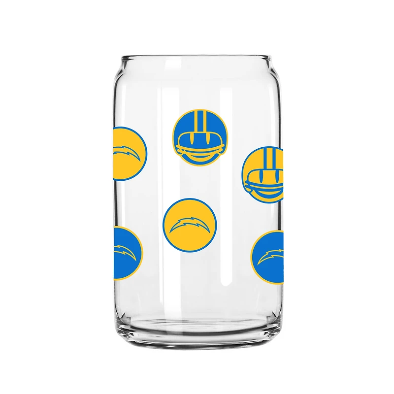 Los Angeles Chargers 16oz. Smiley Can Glass
