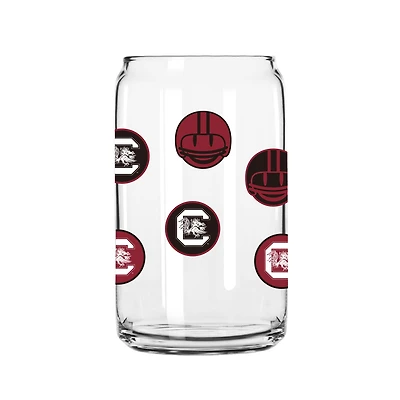 South Carolina Gamecocks 16oz. Smiley Can Glass