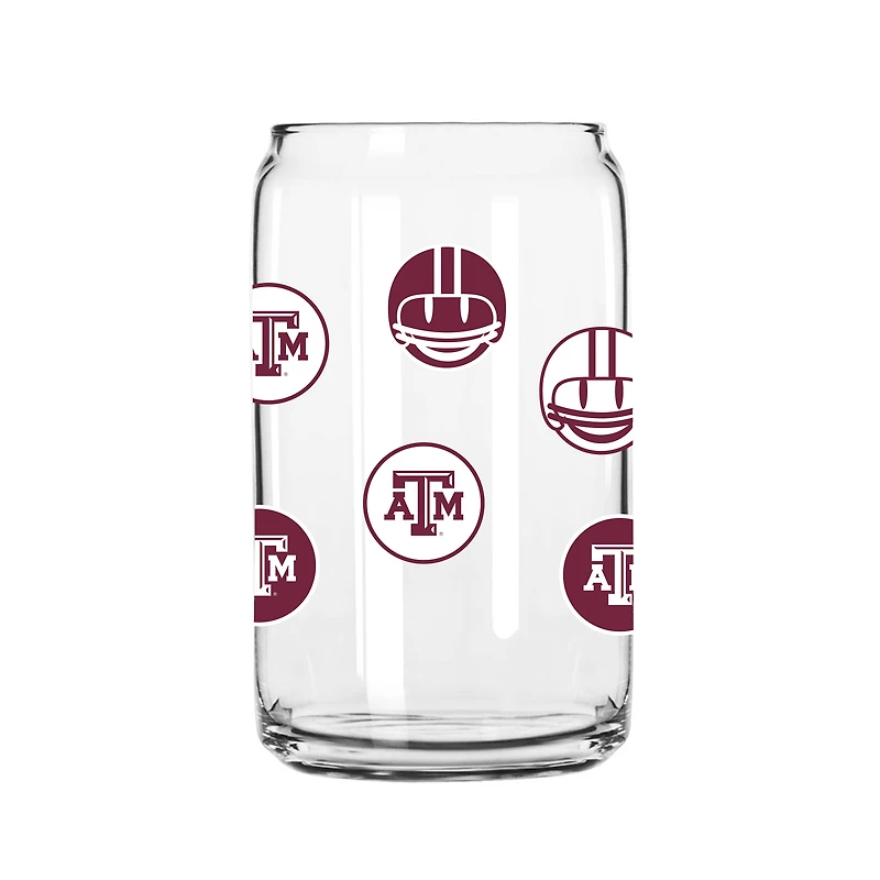 Texas A&M Aggies 16oz. Smiley Can Glass