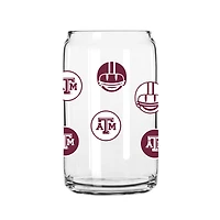 Texas A&M Aggies 16oz. Smiley Can Glass