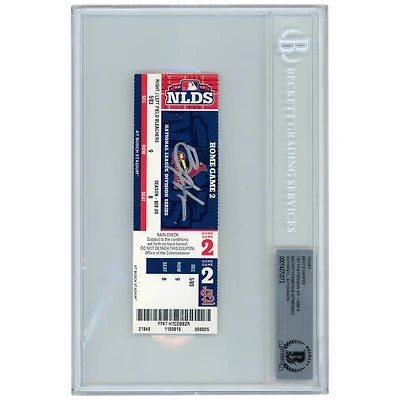 Bryce Harper Washington Nationals Autographed First Career Postseason Hit Game Ticket from October 8 2012 - Beckett/Fanatics Witnessed