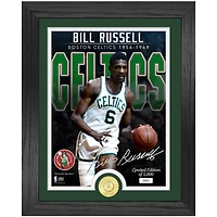 Highland Mint Bill Russell Boston Celtics 13'' x 16'' NBA Legends Bronze Coin Photo Mint