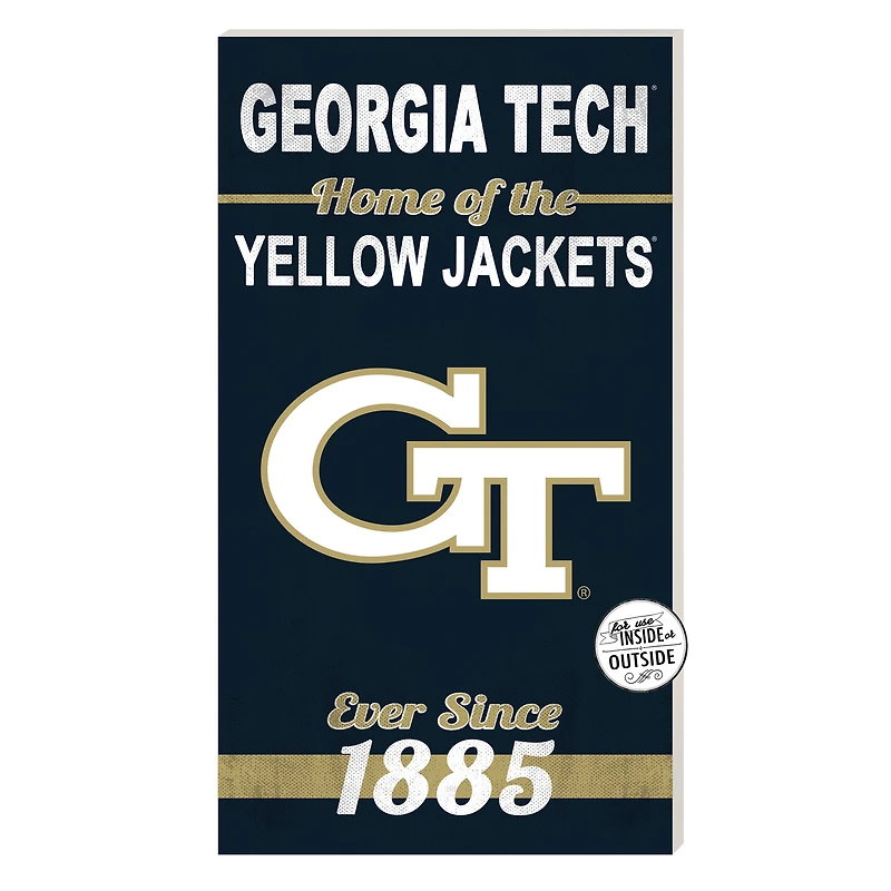 Georgia Tech Yellow Jackets 11'' x 20'' Home Of The Sign