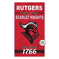 Rutgers Scarlet Knights 11'' x 20'' Home Of The Sign