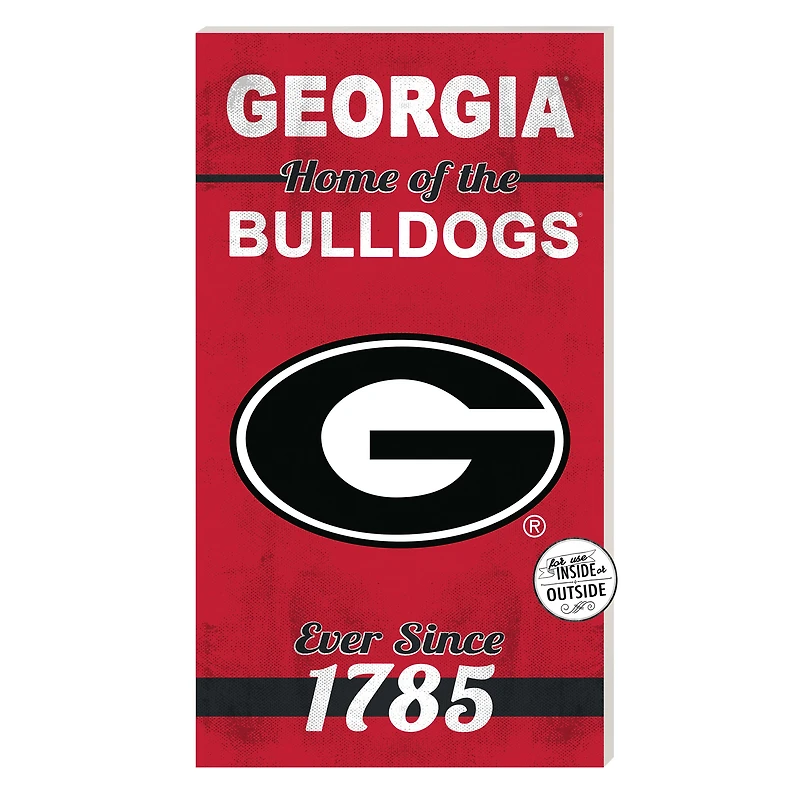 Georgia Bulldogs 11'' x 20'' Home Of The Sign