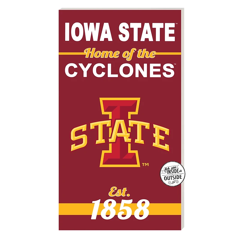 Iowa State Cyclones 11'' x 20'' Home Of The Sign