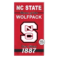 NC State Wolfpack 11'' x 20'' Home Of The Sign