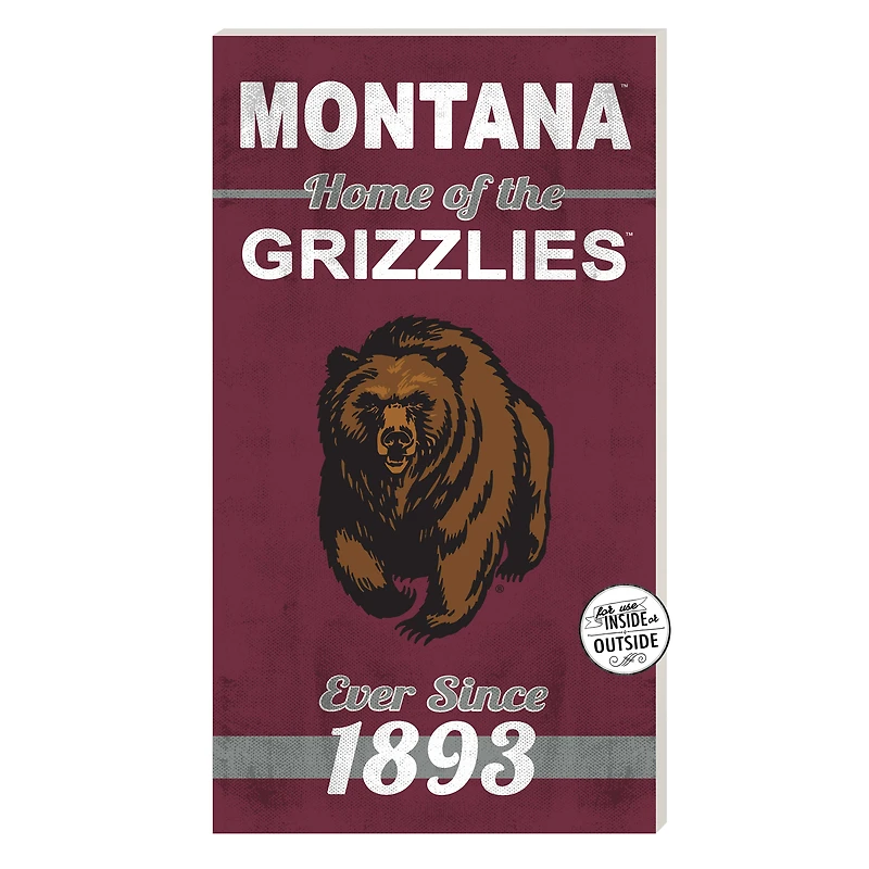 Montana Grizzlies 11'' x 20'' Home Of The Sign