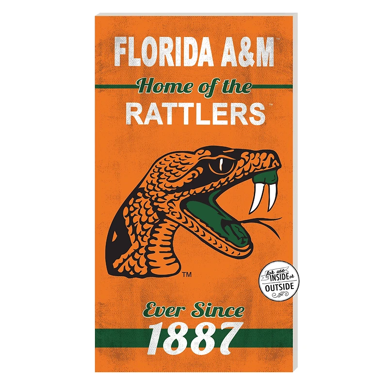 Florida A&M Rattlers 11'' x 20'' Home Of The Sign