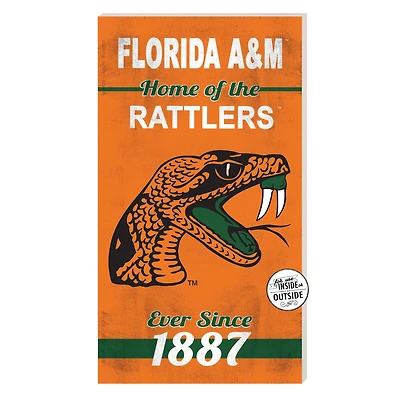 Florida A&M Rattlers 11'' x 20'' Home Of The Sign