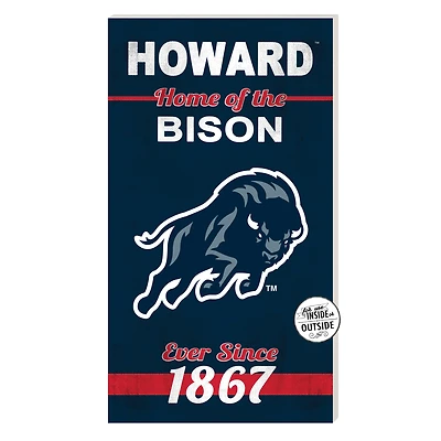 Howard Bison 11'' x 20'' Home Of The Sign